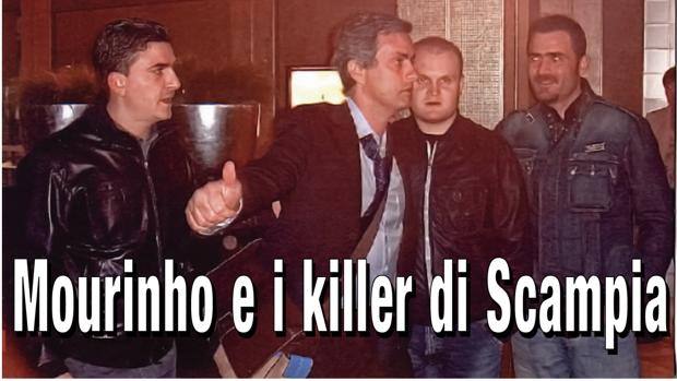 La foto di Mourinho con i boss pubblicata dal quotidiano Roma 