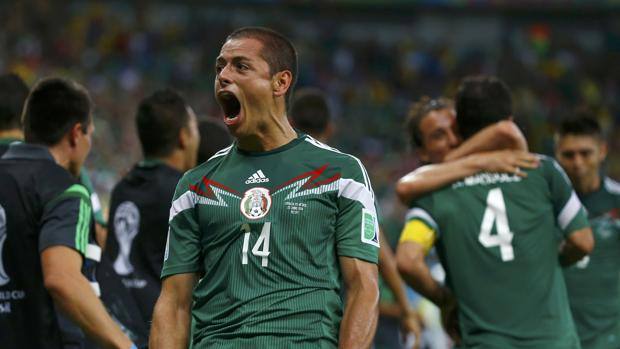 La gioia del Chicharito Hernandez. Reuters La gioia del Chicharito Hernandez. Reuters