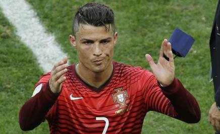 Ronaldo in campo contro il Ghana. Lapresse