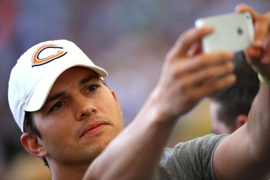 Il selfie dell&#39;attore Ashton Kutcher. Getty