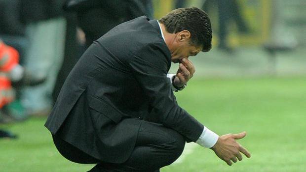 Walter Mazzarri manca ancora l'appuntamento con la terza vittoria consecutiva. Ansa Walter Mazzarri manca ancora l'appuntamento con la terza vittoria consecutiva. Ansa