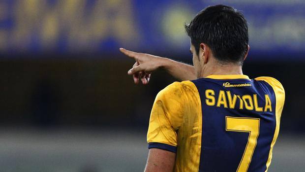 Javier Saviola, 32 anni, prima stagione a Verona. LaPresse