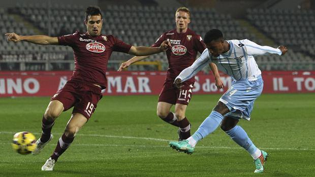 Il sinistro vincente di Keita, che ha sbloccato la gara dell'Olimpico. Getty Il sinistro vincente di Keita, che ha sbloccato la gara dell'Olimpico. Getty