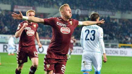 Kamil Glik, 27 anni, festeggia dopo il gol dell'1-0. Ansa Kamil Glik, 27 anni, festeggia dopo il gol dell'1-0. Ansa