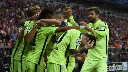 La festa del Barcellona: è in finale di Champions. Afp La festa del Barcellona: è in finale di Champions. Afp