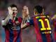 Lionel Messi, 27 anni, insieme a Neymar Jr, 23. Ap