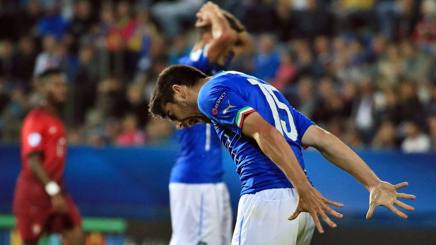 Marco Benassi, 20 anni, si dispera dopo un'occasione fallita. Afp Marco Benassi, 20 anni, si dispera dopo un'occasione fallita. Afp