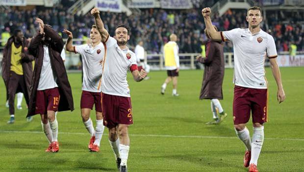 La Roma esulta: vittoria sulla Fiorentina e primato. Getty Images