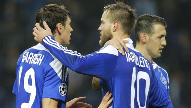 L'esultanza della Dinamo Kiev. Reuters L'esultanza della Dinamo Kiev. Reuters