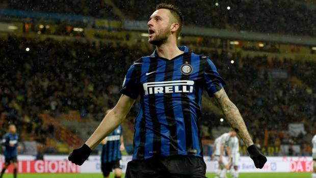 Brozovic fa festa dopo il gol su rigore. Getty Brozovic fa festa dopo il gol su rigore. Getty
