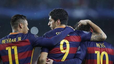 Neymar, Suarez e  Messi. Lapresse