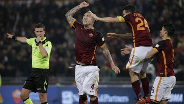 L'esultanza di Nainggolan dopo il gol dell'1-1, al 39' della ripresa. Reuters L'esultanza di Nainggolan dopo il gol dell'1-1, al 39' della ripresa. Reuters