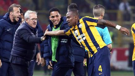 Samir esulta dopo il gol. Ansa Samir esulta dopo il gol. Ansa