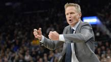 Steve Kerr , coach di Golden State. Ap