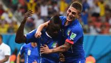 Mario Balotelli e Marco Verratti. GETTY