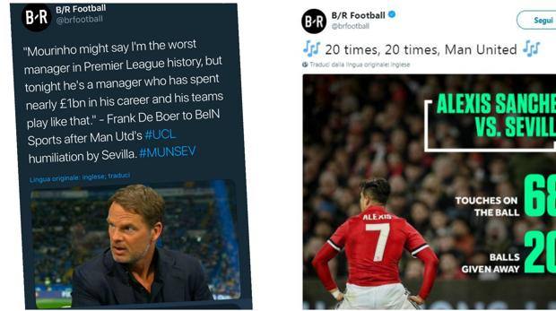 Il profilo falso e il profilo verificato di Bleacher Report