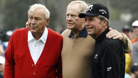Arnold Palmer, Jack Nicklaus e Gary Player danno il via al Master: partenza d'onore 