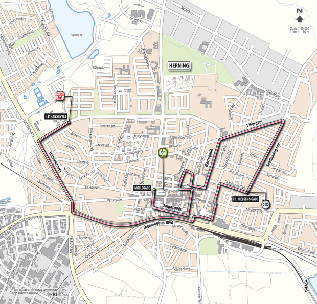 Carte du parcours de létape 1 du Giro 2012