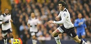 Gareth Bale, forte terzino sinistro del Tottenham. Reuters