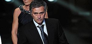 Il portoghese Jose Mourinho, allenatore dell'anno 2010 Fifa. Afp