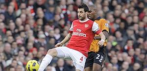 Cesc Fabregas gioca nell'Arsenal dal 2003. Ap