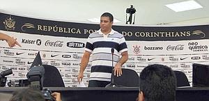 Ronaldo in conferenza stampa. Reuters