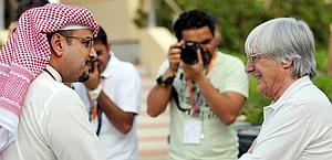 Ecclestone (a des) col principe ereditario Sheikh Al Khalifa. Ap