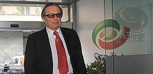 Il presidente del Brescia, Gino Corioni. LaPresse