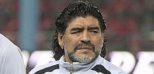 Diego Maradona, 50 anni, non allena da 10 mesi. Reuters