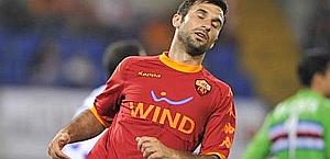 Mirko Vucinic, 27 anni, attaccante della Roma.  LaPresse