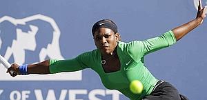 Serena Williams, 29 anni, in azione in California. Ap