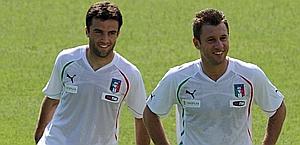 Giuseppe Rossi, 24 anni, e Antonio Cassano, 29. Ansa