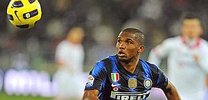 Samuel Eto'o, punta camerunense che sta per lasciare l'Inter. Epa