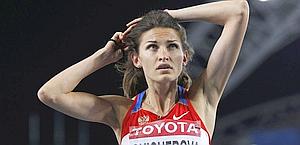 La russa Anna Chicherova, medaglia d'oro. Reuters