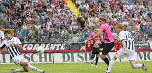 Il gol di Matri al Siena. Ansa