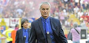 Claudio Ranieri, 59 anni, terza gara con l'Inter. Ansa