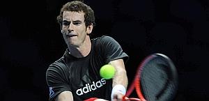 Andy Murray, 24 anni, attuale numero 4 al mondo.  Action