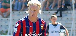 Simone Farina, 29 anni, calciatore del Gubbio. Ansa