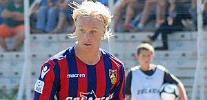 Il calciatore del Gubbio, Simone Farina. Ansa