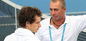 Andy Murray, 24 anni, col tecnico Ivan Lendl. Ap