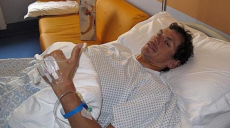 Pippo Pozzato dopo l'intervento