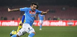 Ezequiel Lavezzi, 26 anni, attaccante argentino del Napoli. Afp
