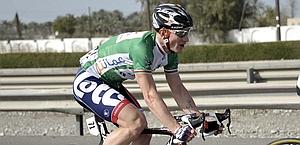 Andr Greipel con la maglia verde in Oman. Reuters