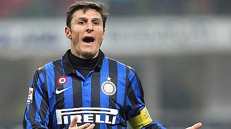 Javier Zanetti, 38 anni,  arrivato all'Inter nel 1996. Forte