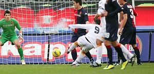 Bertolacci segna il 2-1 Lecce. Ansa