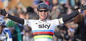 Mark Cavendish, campione del mondo in carica. Bettini