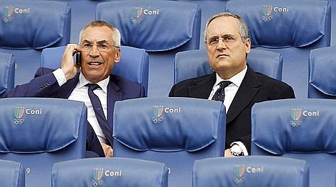 Il tecnico Edy Reja e il presidente Lotito: insieme alla Lazio anche l'anno prossimo? Reuters 