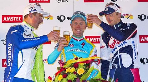 Sagan, Gasparotto e Vanendert: il podio dell'Amstel