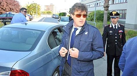 Il procuratore Stefano Palazzi al suo arrivo alla Procura di Bari. Ansa