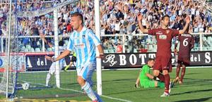Ciro Immobile festeggia il gol del 2-0. LaPresse